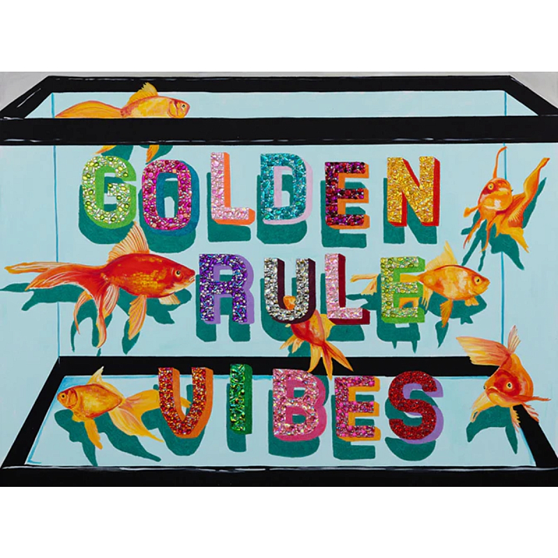 Картина Golden Rule Vibes Мульти Картина Golden Rule Vibes Мульти в Волгограде | Loft Concept