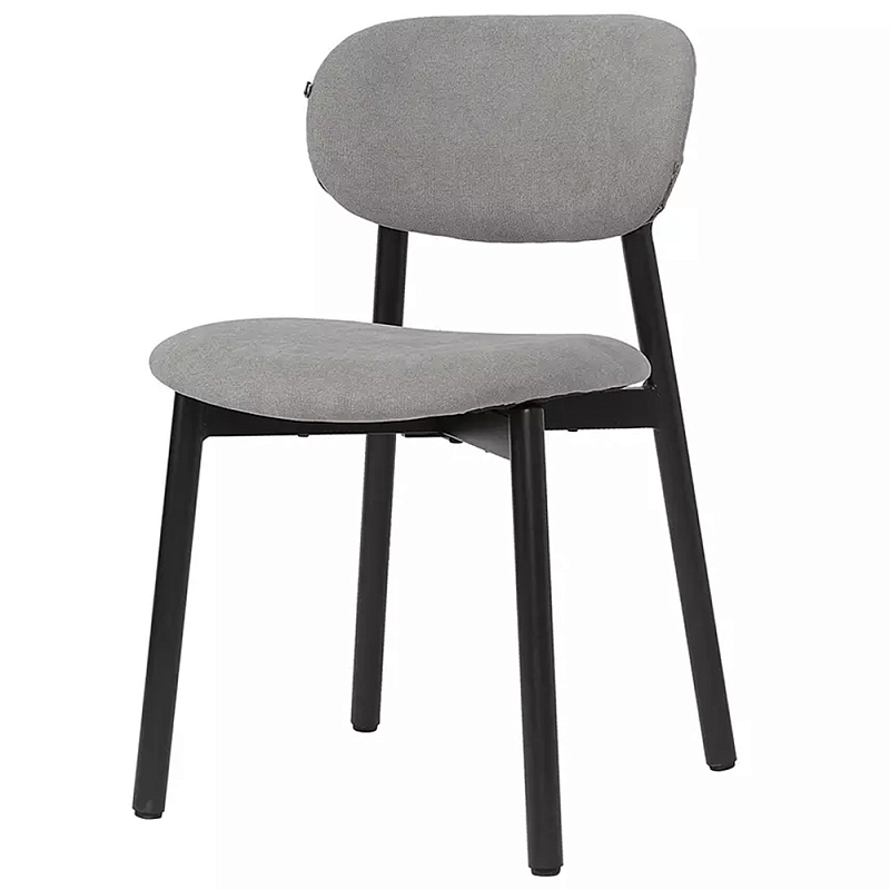 Стул с мягким сиденьем и спинкой Chair with Soft Seat and Back Кремовый Серый Стул с мягким сиденьем и спинкой Chair with Soft Seat and Back Кремовый Серый в Волгограде | Loft Concept
