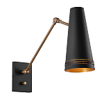 Бра черного цвета с конусным металлическим плафоном Alora варинант исполнения - 1 | Loft Concept в Волгограде