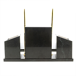 Настольный письменный набор из мрамора и змеевика с гербом России Marble Accessory варинант исполнения - 4 | Loft Concept в Волгограде