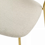 Стул барный широкой полукруглой спинкой на золотистых ножках Chair Smooth Shapes варинант исполнения - 6 | Loft Concept в Волгограде