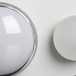 Бра овальной формы белого цвета с 2-мя лампами Lunar Pebbles варинант исполнения - 7 | Loft Concept в Волгограде