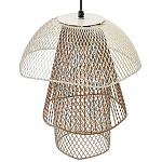 Подвесной светильник Beige Gold Mesh Tube Lampshade Hanging Lamp варинант исполнения - 4 | Loft Concept в Волгограде