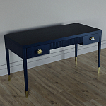 Письменный стол Elsa Dreams Blue Шпон дерево с двумя ящиками варинант исполнения - 2 | Loft Concept в Волгограде