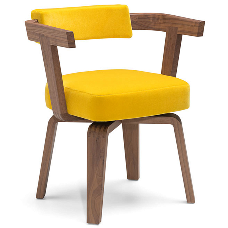 Дизайнерский стул из массива дерева PORTA VOLTA Chair Коричневый Желтый Мульти Дизайнерский стул из массива дерева PORTA VOLTA Chair Коричневый Желтый Мульти в Волгограде | Loft Concept