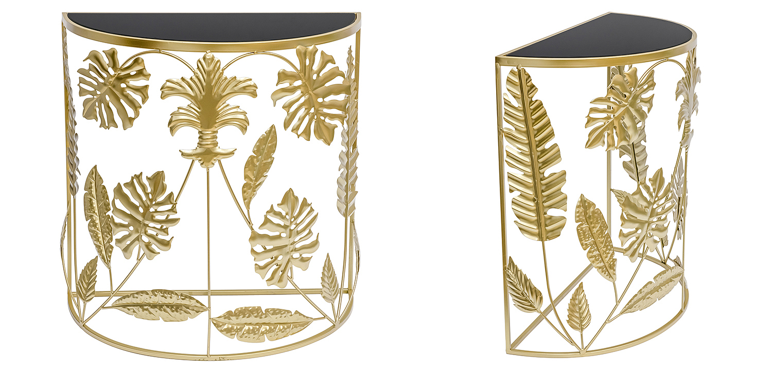 Консоль Tropical Gold Leaves Console Консоль Tropical Gold Leaves Console - Loft-Concept в Волгограде