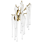 Бра с бронзовыми акцентами и прозрачными стеклянными каплями Droplet Bra варинант исполнения - 1 | Loft Concept в Волгограде