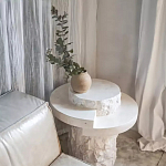 Дизайнерский журнальный стол цилиндрической формы фактурный Mylepen варинант исполнения - 3 | Loft Concept в Волгограде