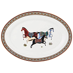 Сервиз обеденный из фарфора с изображением лошадей на 6 персон 23 предмета Porcelain Horse Set  варинант исполнения - 4 | Loft Concept в Волгограде