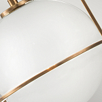 Подвесной светильник с белым плафоном в форме шара в арочной подвеске Hinkley варинант исполнения - 18 | Loft Concept в Волгограде