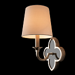 Бра с белым текстильным абажуром и фигурным основанием с зеркальной вставкой Vitorino варинант исполнения - 21 | Loft Concept в Волгограде