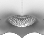 Подвесной светильник с белым фигурным абажуром и мягкими волнистыми краями Cloud Motion  варинант исполнения - 6 | Loft Concept в Волгограде