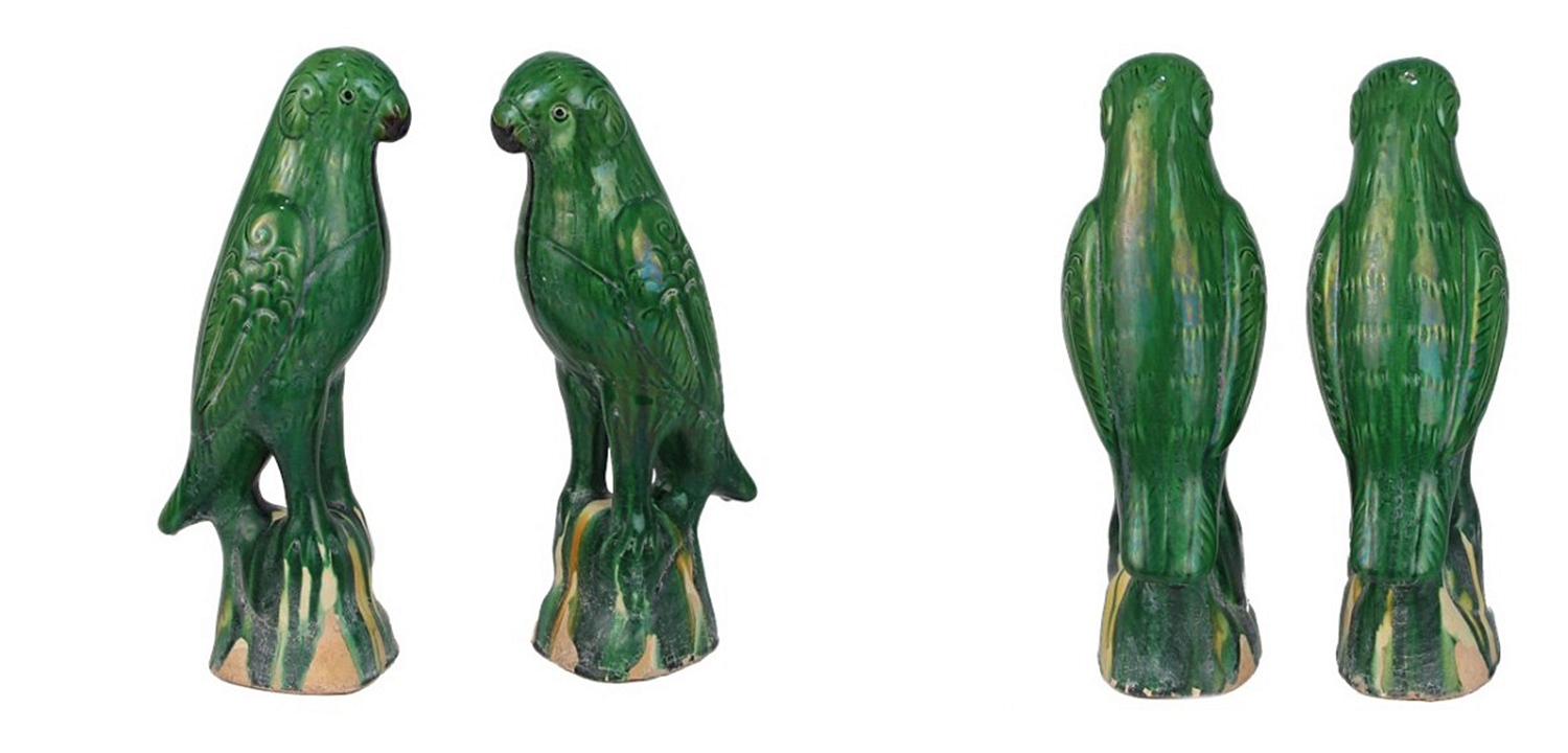 Статуэтка Green Parrot Porcelain Статуэтка Green Parrot Porcelain - Loft-Concept в Волгограде