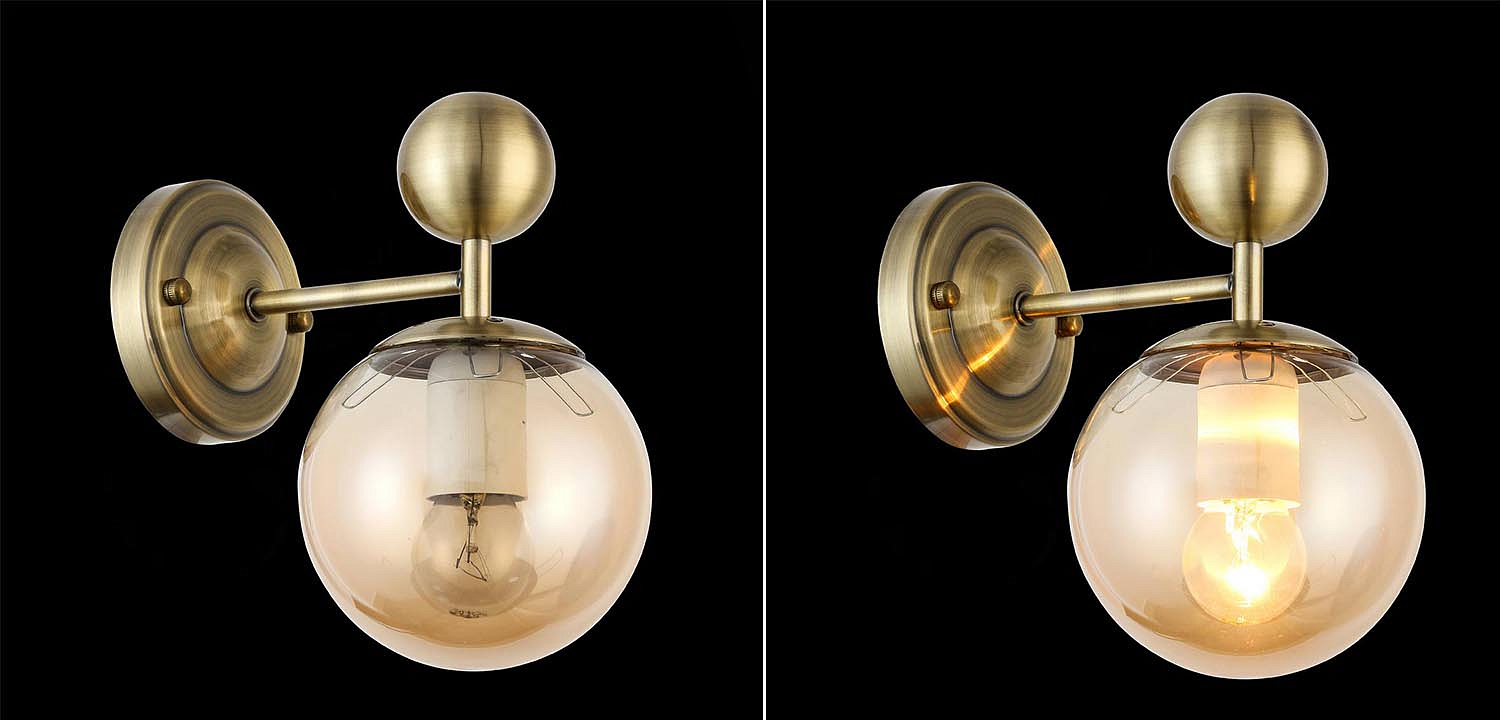 Бра Demian Bronze Wall Lamp Бра Demian Bronze Wall Lamp - Loft-Concept в Волгограде
