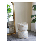 Приставной столик с мозаичным рисунком из раковин устриц Bone Inlay варинант исполнения - 5 | Loft Concept в Волгограде