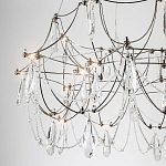 Люстра с каркасом из тонких металлических нитей и хрустальными подвесками Crystal Metal Threads Chandelier 60 варинант исполнения - 4 | Loft Concept в Волгограде