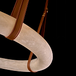 Люстра в форме обруча из натурального камня Minerals of Light варинант исполнения - 3 | Loft Concept в Волгограде