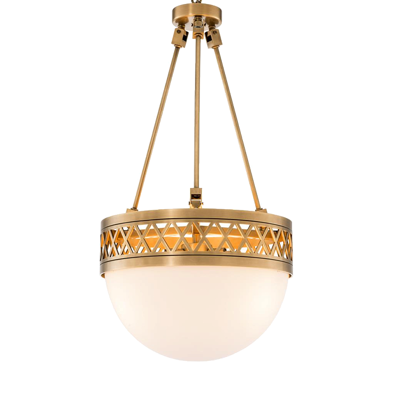 Люстра Chandelier Bistroquette Латунь Античная полированная Белый Люстра Chandelier Bistroquette Латунь Античная полированная Белый в Волгограде | Loft Concept