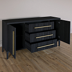 Буфет Primo с тремя ящиками и двумя фасадами Черный дуб варинант исполнения - 6 | Loft Concept в Волгограде