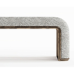 Банкетка Forli с элегантными латунными вставками  варинант исполнения - 2 | Loft Concept в Волгограде