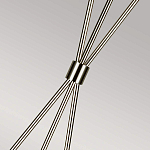 Торшер на трех тонких перекрещенных ножках с белым конусным абажуром из льна Feiss варинант исполнения - 7 | Loft Concept в Волгограде