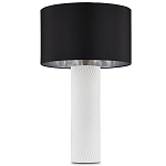 Настольная лампа с белым фактурным корпусом и черным абажуром Twisted варинант исполнения - 4 | Loft Concept в Волгограде