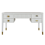 Письменный стол с 4-мя ящиками Elsa Dreams White варинант исполнения - 7 | Loft Concept в Волгограде