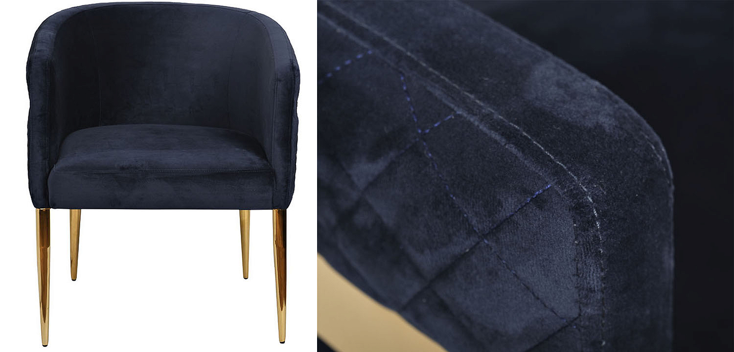 Полукресло Jhon blue velour Полукресло Jhon blue velour - Loft-Concept в Волгограде