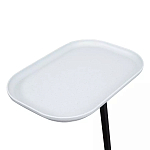 Столик приставной с прямоугольной серой столешницей Steel Stable Table варинант исполнения - 4 | Loft Concept в Волгограде