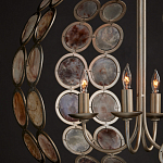 Люстра в форме шара с декором из круглых декоративных элементов Bright Shell Discs варинант исполнения - 4 | Loft Concept в Волгограде