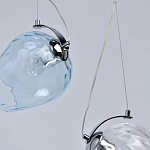 Люстра линейная с 5-ю разноцветными стеклянными плафонами Kaleido варинант исполнения - 8 | Loft Concept в Волгограде