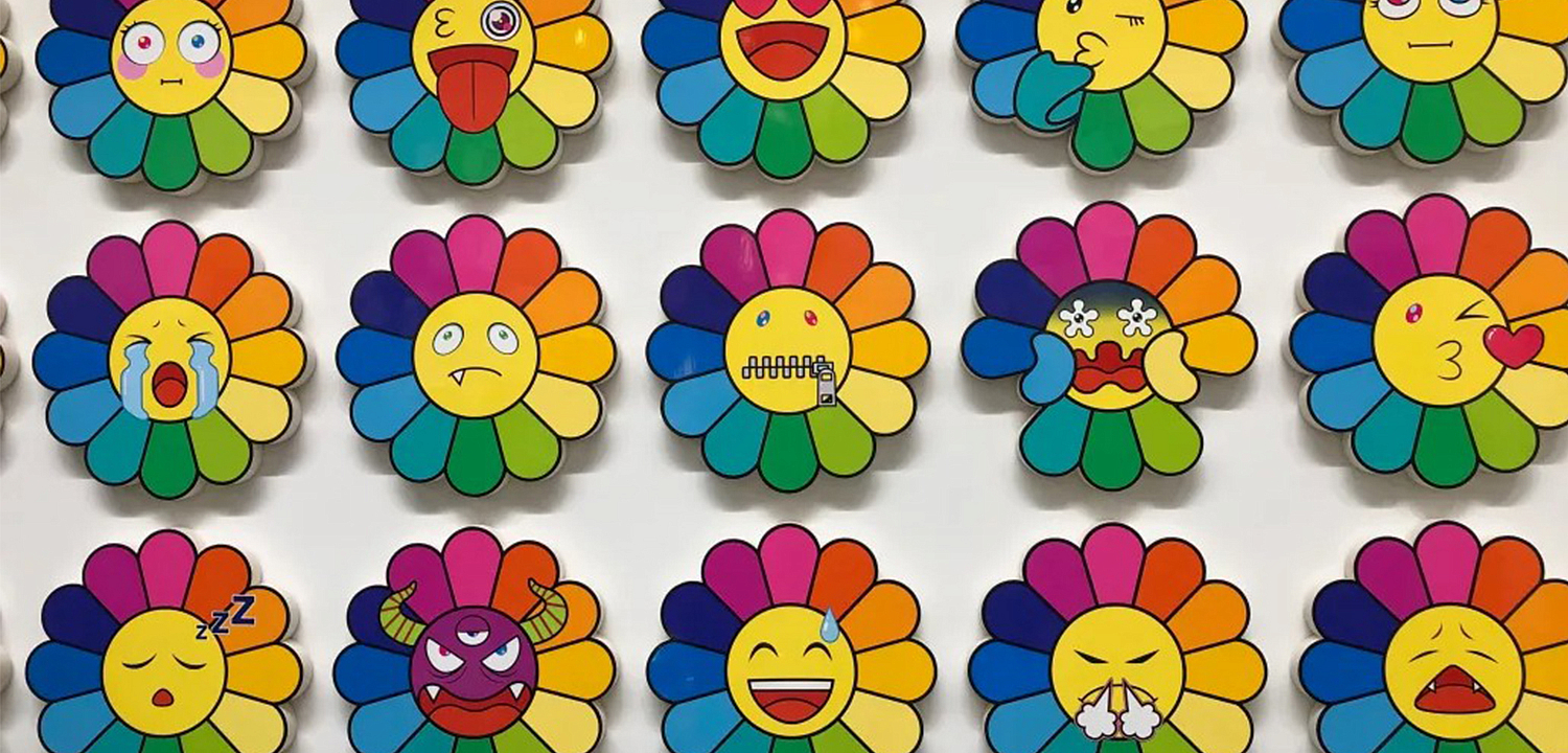 Арт-объекты на стену веселые цветы Takashi Murakami flower Арт-объекты на стену веселые цветы Takashi Murakami flower - Loft-Concept в Волгограде