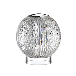 Настольная лампа с прозрачным шарообразным плафоном на цилиндрической подставке Crystal Globule варинант исполнения - 5 | Loft Concept в Волгограде