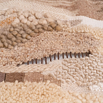 Тканый вручную монументальный настенный гобелен Earth Flow варинант исполнения - 2 | Loft Concept в Волгограде