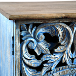 Комод с резным фасадом Blue Carved Chest of Drawers варинант исполнения - 4 | Loft Concept в Волгограде