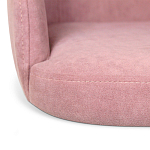 Банкетка пыльно-розовый велюр со спинкой и подлокотниками на 4-х деревянных ножках Aurora Pink варинант исполнения - 4 | Loft Concept в Волгограде