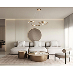 Люстра подвесная светодиодная в виде волнообразной ленты Ribbon Vortex варинант исполнения - 26 | Loft Concept в Волгограде