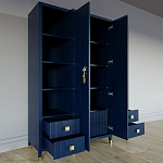 Большой шкаф с витриной Elsa Dreams Blue варинант исполнения - 3 | Loft Concept в Волгограде