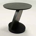 Дизайнерский журнальный столик чёрный с круглой столешницей Arycy варинант исполнения - 8 | Loft Concept в Волгограде