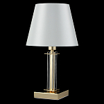 Настольная лампа с белым тканевым абажуром в форме конуса Laurent варинант исполнения - 8 | Loft Concept в Волгограде