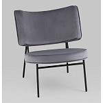 Мини-кресло District Lounge велюр серый варинант исполнения - 1 | Loft Concept в Волгограде