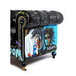 Кресло "Баския и Уорхол" Basquiat Warhol graffiti chair натуральная кожа варинант исполнения - 3 | Loft Concept в Волгограде