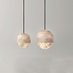 Подвесной светильник светодиодный с плафоном сферической формы Stone Helios варинант исполнения - 2 | Loft Concept в Волгограде