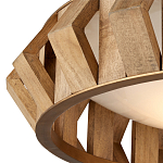 Люстра круглая из толстых деревянных реек Wooden Slats варинант исполнения - 1 | Loft Concept в Волгограде