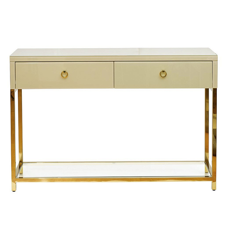 Консоль White Gold Console Золотой Бежевый Консоль White Gold Console Золотой Бежевый в Волгограде | Loft Concept