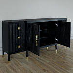 Большой Комод-буфет Elsa Dreams Black с ящиками варинант исполнения - 5 | Loft Concept в Волгограде