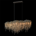 Люстра подвесная с металлическими дугами и длинными цепочками 115 см Atlantis Chain варинант исполнения - 10 | Loft Concept в Волгограде