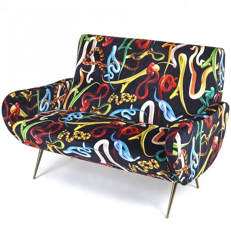 Диван Seletti Sofa Two Seater Snakes Мульти Диван Seletti Sofa Two Seater Snakes Мульти в Волгограде | Loft Concept