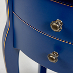 Синяя тумба на фигурных ножках Shelby варинант исполнения - 6 | Loft Concept в Волгограде