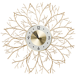 Часы настенные из металла золотые с белым циферблатом Current Time варинант исполнения - 1 | Loft Concept в Волгограде